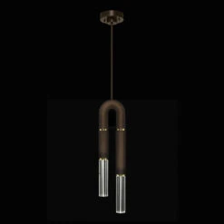Fine Art Handcrafted Lighting Antonia 28.5" LED Modern Drop Lighting Bronze 923340-210ST