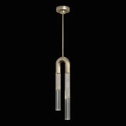 Fine Art Handcrafted Lighting Antonia 28.5" LED Modern Hanging Light Gold 923340-512ST