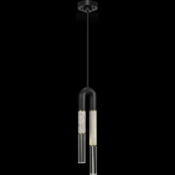 Fine Art Handcrafted Lighting Antonia 28.5" LED Modern Pendant Lamp Black 923340-112ST