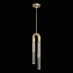 Fine Art Handcrafted Lighting Antonia 28.5" LED Modern Pendant Lamp Gold 923340-312ST