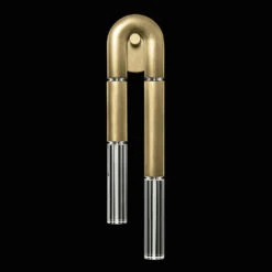 Fine Art Handcrafted Lighting Antonia 28" LED Modern Lamp Sconce Gold 922750-320ST