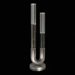 Fine Art Handcrafted Lighting Antonia 29.75" LED Contemporary Side Table Lamp Silver 923010-721ST