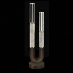 Fine Art Handcrafted Lighting Antonia 29.75" LED Modern Side Table Lamp Bronze 923010-212ST