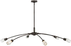 Fredrick Ramond Atera 10" LED Contemporary Chandelier Light Black Oxide FR33328BX