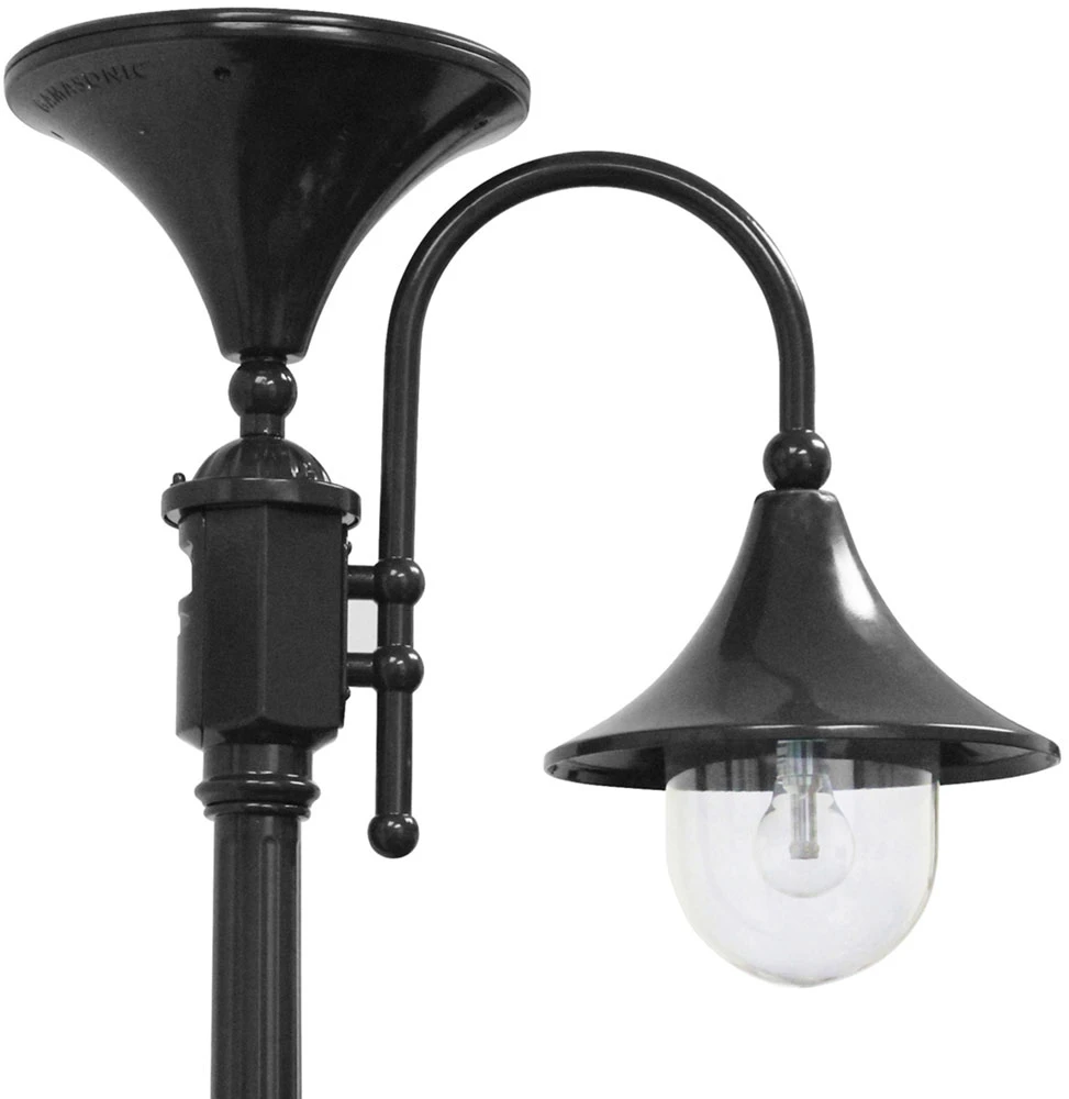 Gama Sonic Everest 92" Solar Modern Outdoor Post Lamp Black 109001 1 Gama Sonic Everest 92" Solar Modern Outdoor Post Lamp Black 109001