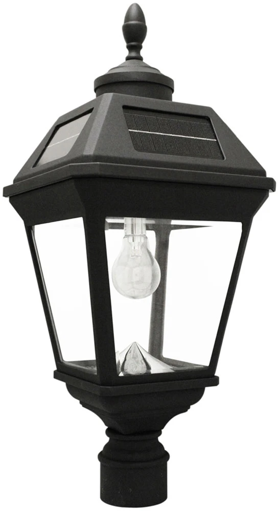 N/A Gama Sonic Imperial 22.5" Solar Contemporary Outdoor Post Lighting Black 97B012 1 N/A Gama Sonic Imperial 22.5" Solar Contemporary Outdoor Post Lighting Black 97B012
