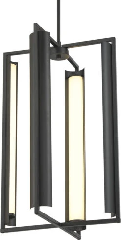 George Kovacs Trizay 25.63" LED Modern Foyer Lighting Coal P1555-66A-L