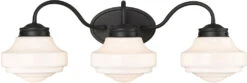 Golden Lighting Ingalls 9.375" Bathroom Vanity Lighting Matte Black 0508-BA3 BLK-VMG