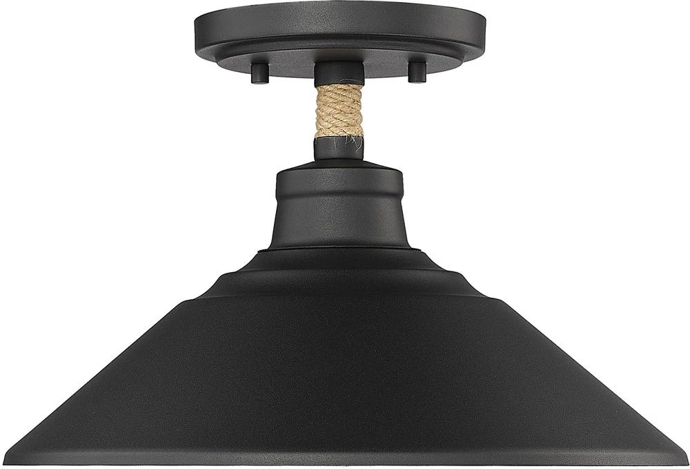 Golden Lighting Journey 7.75" Modern Ceiling Lighting Fixture Natural Black 3318-SF NB 1 Golden Lighting Journey 7.75" Modern Ceiling Lighting Fixture Natural Black 3318-SF NB