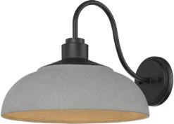 Golden Lighting Levitt 11.625" Exterior Light Sconce Natural Black 2866-OWL NB-NG