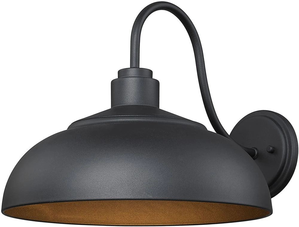 Golden Lighting Levitt 11.625" Outdoor Wall Sconce Natural Black 2866-OWL NB-NB 1 Golden Lighting Levitt 11.625" Outdoor Wall Sconce Natural Black 2866-OWL NB-NB