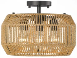 Golden Lighting Marlee 10" Contemporary Flush Mount Lighting Matte Black 6076-SF BLK-NR