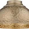 Golden Lighting Shepard 8" Modern Flush Mount Ceiling Light Fixture Modern Brass 6950-FM MBS