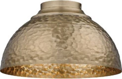 Golden Lighting Shepard 8" Modern Flush Mount Ceiling Light Fixture Modern Brass 6950-FM MBS