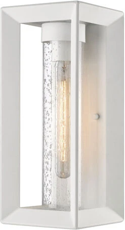 Golden Lighting Smyth 14" Contemporary Outdoor Wall Light Fixture Natural White 2073-OWM NWT-SD