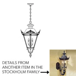 Hanover Lantern Stockholm 37.25" Traditional Exterior Pendant Light B53320