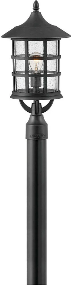Hinkley Freeport Coastal Elements 20.5" Outdoor LED Post Lighting Fixture - Textured Black 1861TK-LV
