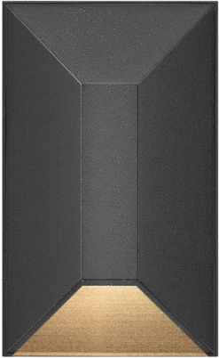 Hinkley Nuvi Deck Sconce 3.25" LED Contemporary Outdoor Deck Light Black 15223BK