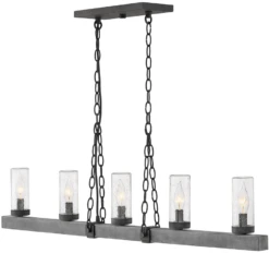 Hinkley Sawyer 7.75" LED Outdoor Hanging Light Fixture Aged Zinc 29205DZ-LL