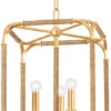 Hudson Valley Laurenceston 18.25" Contemporary Foyer Light Fixture Gold Leaf 1603-GL