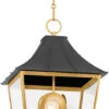 Hudson Valley Staatsburg 19.75" Modern Foyer Lighting Vintage Gold Lead / Graphite 4903-VGL/GRA