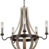 Kalco Harper 36" 5 Light Outdoor Chandelier 404670FG
