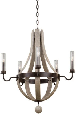 Kalco Harper 36" 5 Light Outdoor Chandelier 404670FG