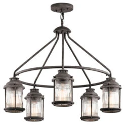 Kichler Ashland Bay Exterior Chandelier - Zinc 49667WZC