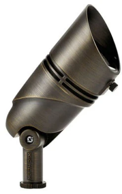 Kichler LED Landscape 4.5" Exterior Accent Lighting - Centennial Brass 16018CBR27