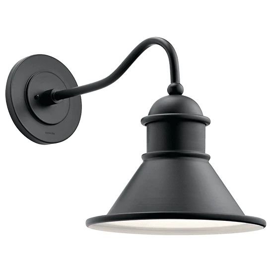 Kichler Northland Outdoor Wall Mounted Light 49776BK 1 Kichler Northland Outdoor Wall Mounted Light 49776BK