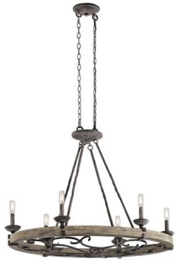 Kichler Taulbee 28" Ceiling Light - Weathered Zinc 43824WZC