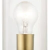 Livex Atlantic 11.5" Modern Exterior Post Light Fixture Bronze With Antique Gold 71925-07