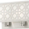Livex Calinda 15" Wall Sconce Light - Brushed Nickel 49877-91