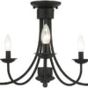 Livex Estate 13.25" Ceiling Lighting Black 42684-04