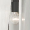 Livex Forsyth 11" Contemporary Outdoor Wall Lighting Sconce Brushed Nickel With Black 28932-91