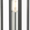 Livex Gaffney 15.5" Outdoor Post Lighting Black With Brushed Nickel 28034-04