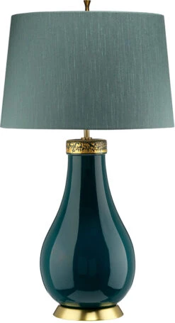 Lucas McKearn Havering 29" Contemporary Table Lamp Azure Turquoise QN-HAVERING-TL