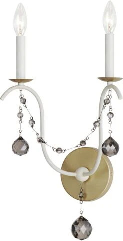 Maxim Formosa 21.5" Modern Wall Light Sconce Ecru / Venetian Gold 20482ECVG