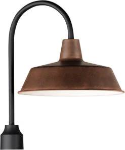 Maxim Pier M 20.25" Modern Exterior Lighting Post Light Empire Bronze / Black 35010EBBK