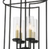 Minka Lavery Hillstone 24.5" Contemporary Foyer Lighting Sand Coal And Soft Brass 3205-781