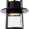 Modern Forms Balthus 15.13" LED Contemporary Outdoor Drop Lighting Black PD-W28515-BK