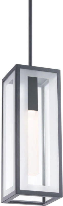 Modern Forms Cambridge 15.88" LED Contemporary Exterior Pendant Light Black PD-W24216-BK