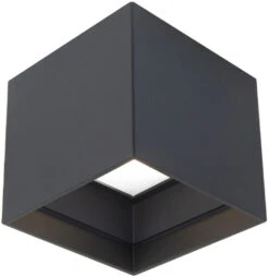 Modern Forms Kube 4.5" LED Modern Exterior Ceiling Light Black FM-W62205-BK