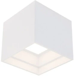 Modern Forms Kube 4.5" LED Contemporary Outdoor Ceiling Lighting Fixture White FM-W62205-WT