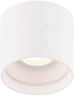 Modern Forms Squat 4.5" LED Contemporary Outdoor Ceiling Light Fixture White FM-W46205-WT