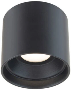 Modern Forms Squat 4.5" LED Modern Outdoor Ceiling Lighting Fixture Black FM-W46205-BK