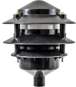 Plastic 3 Tier Pagoda Fixture 2.5 Watt JC-LED 12 Volts LV-LED5000