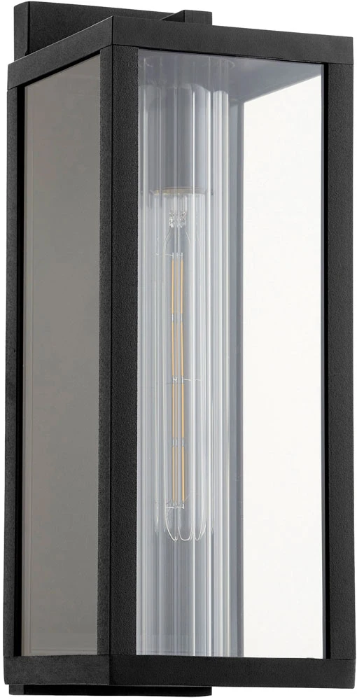 Quorum Parks 16.00" Exterior Wall Light Fixture - Noir 747-16-69 1 Quorum Parks 16.00" Exterior Wall Light Fixture - Noir 747-16-69