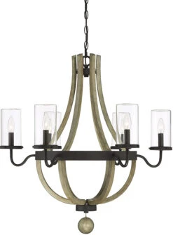 Savoy House Eden 30.5" Outdoor Chandelier 1-2100-6-70