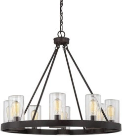 Savoy House Inman 28" Outdoor Chandelier Light 1-1130-8-13